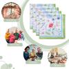 imageMaison dHermine Cloth Napkins 100 Cotton Everyday Set of 4 Dinner Napkins Cloth Washable Kitchen Party Wedding Restaurant Easter Decorations SpringSummer Easter Dew 20quot x 20quot07  Just Floral