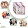 imageMaison dHermine Cloth Napkins 100 Cotton Everyday Set of 4 Dinner Napkins Cloth Washable Kitchen Party Wedding Restaurant Easter Decorations SpringSummer Easter Dew 20quot x 20quot27  Chardon