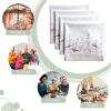 imageMaison dHermine Cloth Napkins 100 Cotton Everyday Set of 4 Dinner Napkins Cloth Washable Kitchen Party Wedding Restaurant Easter Decorations SpringSummer Easter Dew 20quot x 20quot15  Meadow Florals  Brown