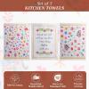 imageMaison dHermine Kitchen Towels 100 Cotton 2750quot x 20quot Cloth Dish Towels for Kitchen Absorbent for Home Dining Parties  Easter Decorations SpringSummer Luxury Loft  Peach Set of 314  Happy Florals  Sweety1