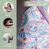 imageMaison dHermine Kitchen Towels 100 Cotton 2750quot x 20quot Cloth Dish Towels for Kitchen Absorbent for Home Dining Parties  Easter Decorations SpringSummer Luxury Loft  Peach Set of 319  Indian Floral