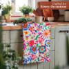 imageMaison dHermine Kitchen Towels 100 Cotton 2750quot x 20quot Cloth Dish Towels for Kitchen Absorbent for Home Dining Parties  Easter Decorations SpringSummer Luxury Loft  Peach Set of 317  Happy Florals  High Summer1