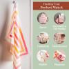 imageMaison dHermine Kitchen Towels 100 Cotton 2750quot x 20quot Cloth Dish Towels for Kitchen Absorbent for Home Dining Parties  Easter Decorations SpringSummer Luxury Loft  Peach Set of 324  Summer Maze