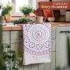 imageMaison dHermine Kitchen Towels 100 Cotton 2750quot x 20quot Cloth Dish Towels for Kitchen Absorbent for Home Dining Parties  Easter Decorations SpringSummer Luxury Loft  Peach Set of 325  Mandala
