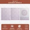 imageMaison dHermine Kitchen Towels 100 Cotton 2750quot x 20quot Cloth Dish Towels for Kitchen Absorbent for Home Dining Parties  Easter Decorations SpringSummer Luxury Loft  Peach Set of 325  Mandala