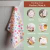 imageMaison dHermine Kitchen Towels 100 Cotton 2750quot x 20quot Cloth Dish Towels for Kitchen Absorbent for Home Dining Parties  Easter Decorations SpringSummer Luxury Loft  Peach Set of 314  Happy Florals  Sweety1