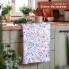 imageMaison dHermine Kitchen Towels 100 Cotton 2750quot x 20quot Cloth Dish Towels for Kitchen Absorbent for Home Dining Parties  Easter Decorations SpringSummer Luxury Loft  Peach Set of 319  Indian Floral