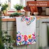 imageMaison dHermine Kitchen Towels 100 Cotton 2750quot x 20quot Cloth Dish Towels for Kitchen Absorbent for Home Dining Parties  Easter Decorations SpringSummer Luxury Loft  Peach Set of 317  Happy Florals  High Summer