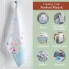 imageMaison dHermine Kitchen Towels 100 Cotton 2750quot x 20quot Cloth Dish Towels for Kitchen Absorbent for Home Dining Parties  Easter Decorations SpringSummer Luxury Loft  Peach Set of 307  Flower in the Field