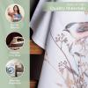 imageMaison dHermine Kitchen Towels 100 Cotton 2750quot x 20quot Cloth Dish Towels for Kitchen Absorbent for Home Dining Parties  Easter Decorations SpringSummer Luxury Loft  Peach Set of 302  Meadow Florals  Brown