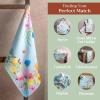 imageMaison dHermine Kitchen Towels 100 Cotton 2750quot x 20quot Cloth Dish Towels for Kitchen Absorbent for Home Dining Parties  Easter Decorations SpringSummer Luxury Loft  Peach Set of 305  Jardin Dete  Mint