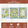 imageMaison dHermine Kitchen Towels 100 Cotton 2750quot x 20quot Cloth Dish Towels for Kitchen Absorbent for Home Dining Parties  Easter Decorations SpringSummer Luxury Loft  Peach Set of 312  Cedrat