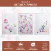 imageMaison dHermine Kitchen Towels 100 Cotton 2750quot x 20quot Cloth Dish Towels for Kitchen Absorbent for Home Dining Parties  Easter Decorations SpringSummer Luxury Loft  Peach Set of 315  Pivoine