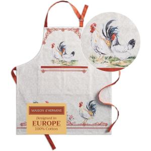 imageMaison dHermine 100 Cotton Apron for women with Pocket Kitchen Chef Apron for Men Easter decorations Cooking Baking Garden03  Campagne