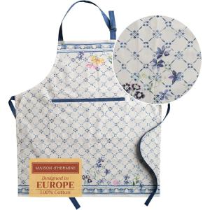 imageMaison dHermine 100 Cotton Apron for women with Pocket Kitchen Chef Apron for Men Easter decorations Cooking Baking Garden08  Faience