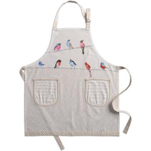 imageMaison dHermine 100 Cotton Apron for women with Pocket Kitchen Chef Apron for Men Easter decorations Cooking Baking Garden09  Birdies on Wire