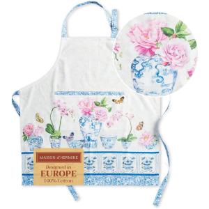 imageMaison dHermine 100 Cotton Apron for women with Pocket Kitchen Chef Apron for Men Easter decorations Cooking Baking Garden11  Canton