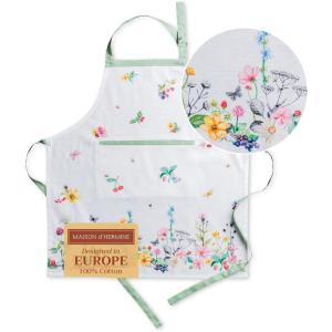 imageMaison dHermine 100 Cotton Apron for women with Pocket Kitchen Chef Apron for Men Easter decorations Cooking Baking Garden18  Printemps