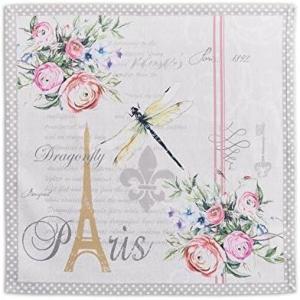 imageMaison dHermine Cloth Napkins 100 Cotton Everyday Set of 4 Dinner Napkins Cloth Washable Kitchen Party Wedding Restaurant Easter Decorations SpringSummer Easter Dew 20quot x 20quot17  Champ De Mars