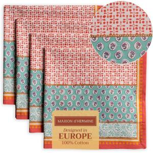 imageMaison dHermine Cloth Napkins 100 Cotton Everyday Set of 4 Dinner Napkins Cloth Washable Kitchen Party Wedding Restaurant Easter Decorations SpringSummer Easter Dew 20quot x 20quot03  Provence