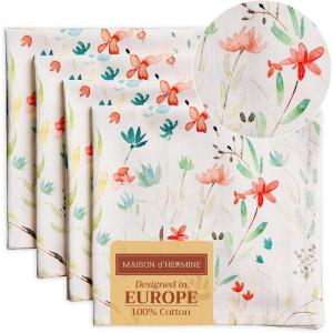 imageMaison dHermine Cloth Napkins 100 Cotton Everyday Set of 4 Dinner Napkins Cloth Washable Kitchen Party Wedding Restaurant Easter Decorations SpringSummer Easter Dew 20quot x 20quot05  Colmar