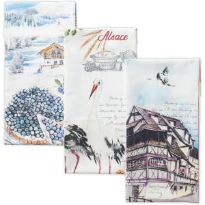 imageMaison dHermine Kitchen Towels 100 Cotton 2750quot x 20quot Cloth Dish Towels for Kitchen Absorbent for Home Dining Parties  Easter Decorations SpringSummer Luxury Loft  Peach Set of 326  Mulhouse