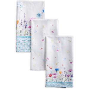 imageMaison dHermine Kitchen Towels 100 Cotton 2750quot x 20quot Cloth Dish Towels for Kitchen Absorbent for Home Dining Parties  Easter Decorations SpringSummer Luxury Loft  Peach Set of 307  Flower in the Field