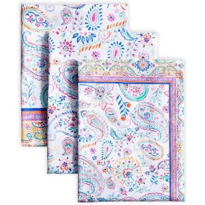 imageMaison dHermine Kitchen Towels 100 Cotton 2750quot x 20quot Cloth Dish Towels for Kitchen Absorbent for Home Dining Parties  Easter Decorations SpringSummer Luxury Loft  Peach Set of 319  Indian Floral