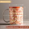 imageMaison d Hermine Coffee Mug with Handles Fine Bone China Pack of One Coffee Mug for Hot Beverages Cappuccino Home Restaurant Perfect for Men ampamp Women Happy Florals  Sweety Roses Are Red 12 Ounce3  Palatial Paisley  Indian Summer