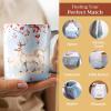 imageMaison d Hermine Coffee Mug with Handles Fine Bone China Pack of One Coffee Mug for Hot Beverages Cappuccino Home Restaurant Perfect for Men ampamp Women Happy Florals  Sweety Roses Are Red 12 Ounce5  Fairytale Forest  Snow Tag