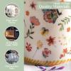 imageMaison d Hermine Coffee Mug with Handles Fine Bone China Pack of One Coffee Mug for Hot Beverages Cappuccino Home Restaurant Perfect for Men ampamp Women Happy Florals  Sweety Roses Are Red 12 Ounce7  Happy Florals  Sweety