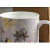 imageMaison d Hermine Coffee Mug with Handles Fine Bone China Pack of One Coffee Mug for Hot Beverages Cappuccino Home Restaurant Perfect for Men ampamp Women Happy Florals  Sweety Roses Are Red 12 Ounce6  Equinoxe  Grey Passerine