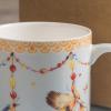 imageMaison d Hermine Coffee Mug with Handles Fine Bone China Pack of One Coffee Mug for Hot Beverages Cappuccino Home Restaurant Perfect for Men ampamp Women Happy Florals  Sweety Roses Are Red 12 Ounce4  Ibiza  Festival