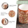 imageMaison d Hermine Coffee Mug with Handles Fine Bone China Pack of One Coffee Mug for Hot Beverages Cappuccino Home Restaurant Perfect for Men ampamp Women Happy Florals  Sweety Roses Are Red 12 Ounce3  Palatial Paisley  Indian Summer