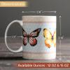 imageMaison d Hermine Coffee Mug with Handles Fine Bone China Pack of One Coffee Mug for Hot Beverages Cappuccino Home Restaurant Perfect for Men ampamp Women Happy Florals  Sweety Roses Are Red 12 Ounce2  Blossoms In Spring  Butterfly
