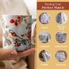 imageMaison d Hermine Coffee Mug with Handles Fine Bone China Pack of One Coffee Mug for Hot Beverages Cappuccino Home Restaurant Perfect for Men ampamp Women Happy Florals  Sweety Roses Are Red 12 Ounce6  Equinoxe  Grey Passerine