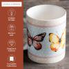 imageMaison d Hermine Coffee Mug with Handles Fine Bone China Pack of One Coffee Mug for Hot Beverages Cappuccino Home Restaurant Perfect for Men ampamp Women Happy Florals  Sweety Roses Are Red 12 Ounce2  Blossoms In Spring  Butterfly