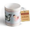imageMaison d Hermine Coffee Mug with Handles Fine Bone China Pack of One Coffee Mug for Hot Beverages Cappuccino Home Restaurant Perfect for Men ampamp Women Happy Florals  Sweety Roses Are Red 12 Ounce2  Blossoms In Spring  Butterfly
