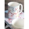 imageMaison d Hermine Coffee Mug with Handles Fine Bone China Pack of One Coffee Mug for Hot Beverages Cappuccino Home Restaurant Perfect for Men ampamp Women Happy Florals  Sweety Roses Are Red 12 Ounce2  Blossoms In Spring