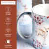 imageMaison d Hermine Coffee Mug with Handles Fine Bone China Pack of One Coffee Mug for Hot Beverages Cappuccino Home Restaurant Perfect for Men ampamp Women Happy Florals  Sweety Roses Are Red 12 Ounce5  Fairytale Forest