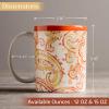 imageMaison d Hermine Coffee Mug with Handles Fine Bone China Pack of One Coffee Mug for Hot Beverages Cappuccino Home Restaurant Perfect for Men ampamp Women Happy Florals  Sweety Roses Are Red 12 Ounce3  Palatial Paisley  Paisley Autumn