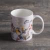 imageMaison d Hermine Coffee Mug with Handles Fine Bone China Pack of One Coffee Mug for Hot Beverages Cappuccino Home Restaurant Perfect for Men ampamp Women Happy Florals  Sweety Roses Are Red 12 Ounce6  Equinoxe  Grey Sparrows