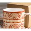 imageMaison d Hermine Coffee Mug with Handles Fine Bone China Pack of One Coffee Mug for Hot Beverages Cappuccino Home Restaurant Perfect for Men ampamp Women Happy Florals  Sweety Roses Are Red 12 Ounce3  Palatial Paisley  Indian Summer