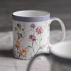 imageMaison d Hermine Coffee Mug with Handles Fine Bone China Pack of Two Coffee Mug for Hot Beverages Cappuccino Latte Home Restaurant Perfect for Men ampamp Women Meadow Florals 15 Ounce10  Summer Floral