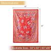 imageMaison d Hermine Throw Blanket Lightweight and Breathable Cotton Easter Throw Blanket for Couch Bed Sofa Girls Boys Women Men Gifts Travel Living Room Bedding 60quotx80quot Osaka17  Happy Florals