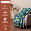 imageMaison d Hermine Throw Blanket Lightweight and Breathable Cotton Easter Throw Blanket for Couch Bed Sofa Girls Boys Women Men Gifts Travel Living Room Bedding 60quotx80quot Osaka22  Luxury Loft  Dark Teal