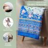 imageMaison d Hermine Throw Blanket Lightweight and Breathable Cotton Easter Throw Blanket for Couch Bed Sofa Girls Boys Women Men Gifts Travel Living Room Bedding 60quotx80quot Osaka27  Peacock