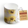 imageMaison d Hermine Coffee Mug with Handles Fine Bone China Pack of One Coffee Mug for Hot Beverages Cappuccino Home Restaurant Perfect for Men ampamp Women Happy Florals  Sweety Roses Are Red 12 Ounce10  Candice  Tournesol