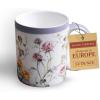 imageMaison d Hermine Coffee Mug with Handles Fine Bone China Pack of Two Coffee Mug for Hot Beverages Cappuccino Latte Home Restaurant Perfect for Men ampamp Women Meadow Florals 15 Ounce10 Summer Floral Pink Clover