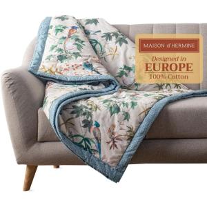 imageMaison d Hermine Throw Blanket Lightweight and Breathable Cotton Easter Throw Blanket for Couch Bed Sofa Girls Boys Women Men Gifts Travel Living Room Bedding 60quotx80quot Osaka05  Hokuzai